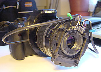 Canon EOS 350 / 400 mit Retroadapter