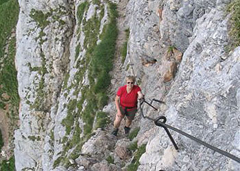 Klettersteig am Sagzahn