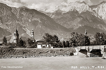 Alte Aufnahme von Hall in Tirol